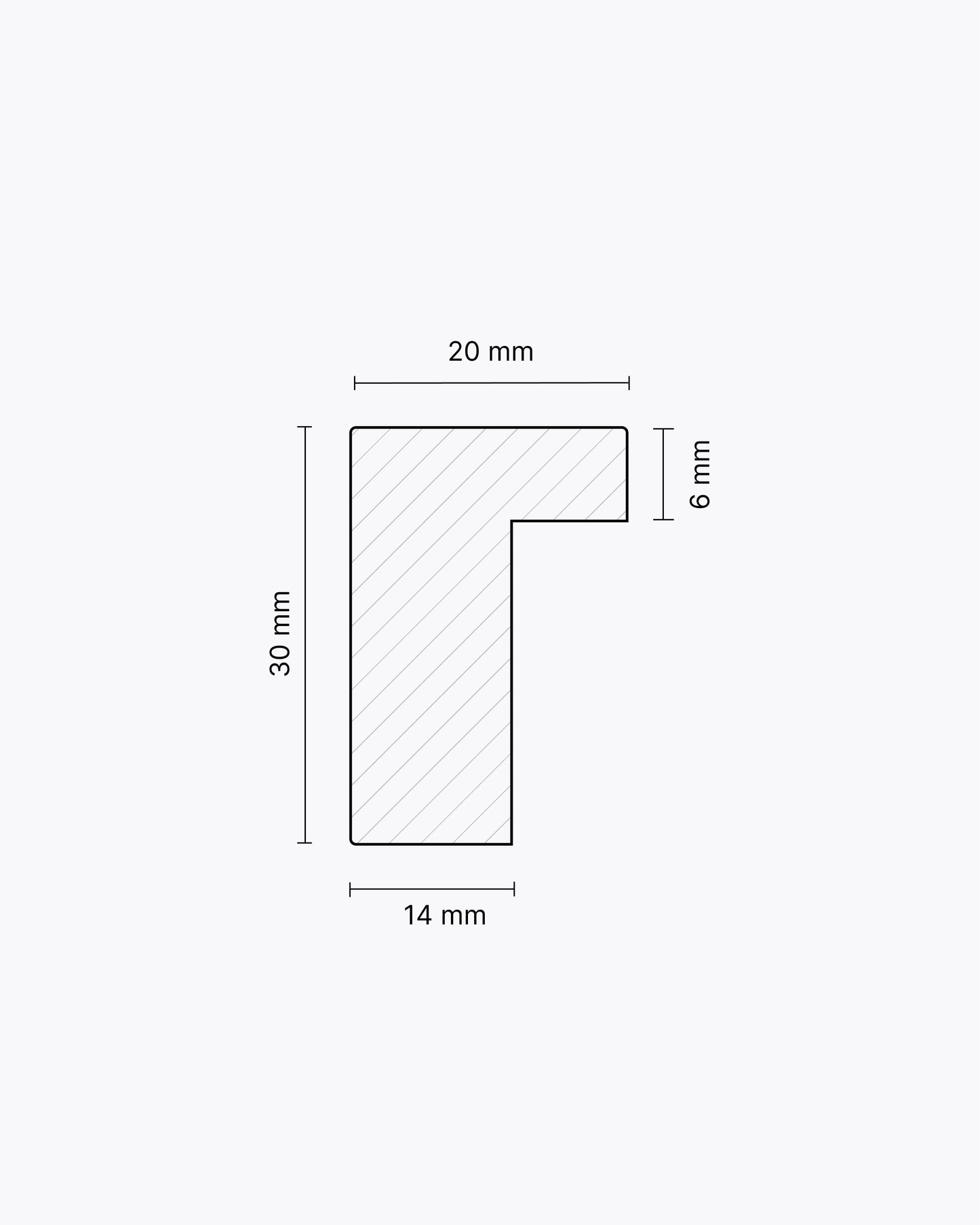 Sample: London (20x30mm), Brown Oak – Veneer