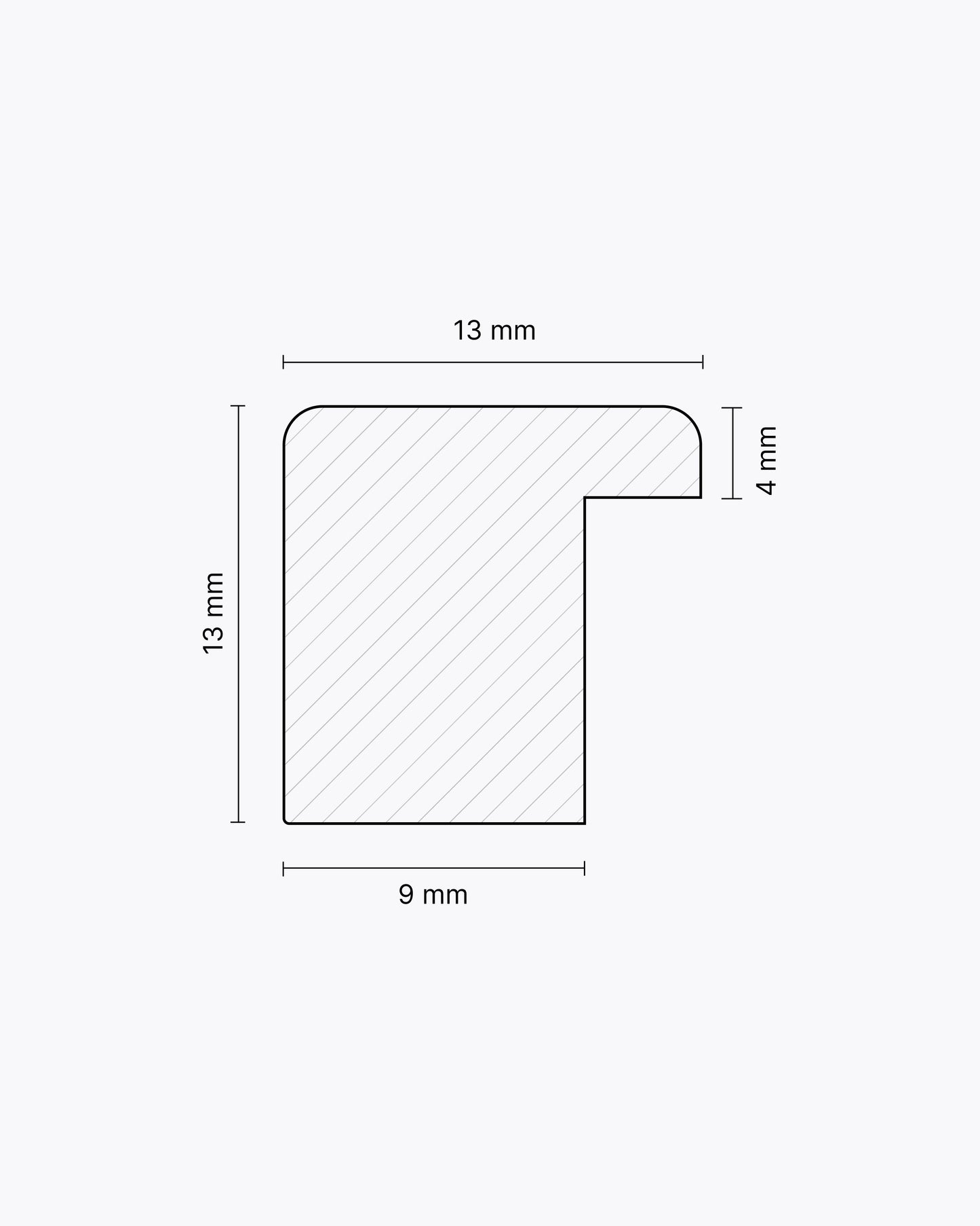 Stockholm (13x13mm), Orange – Gloss